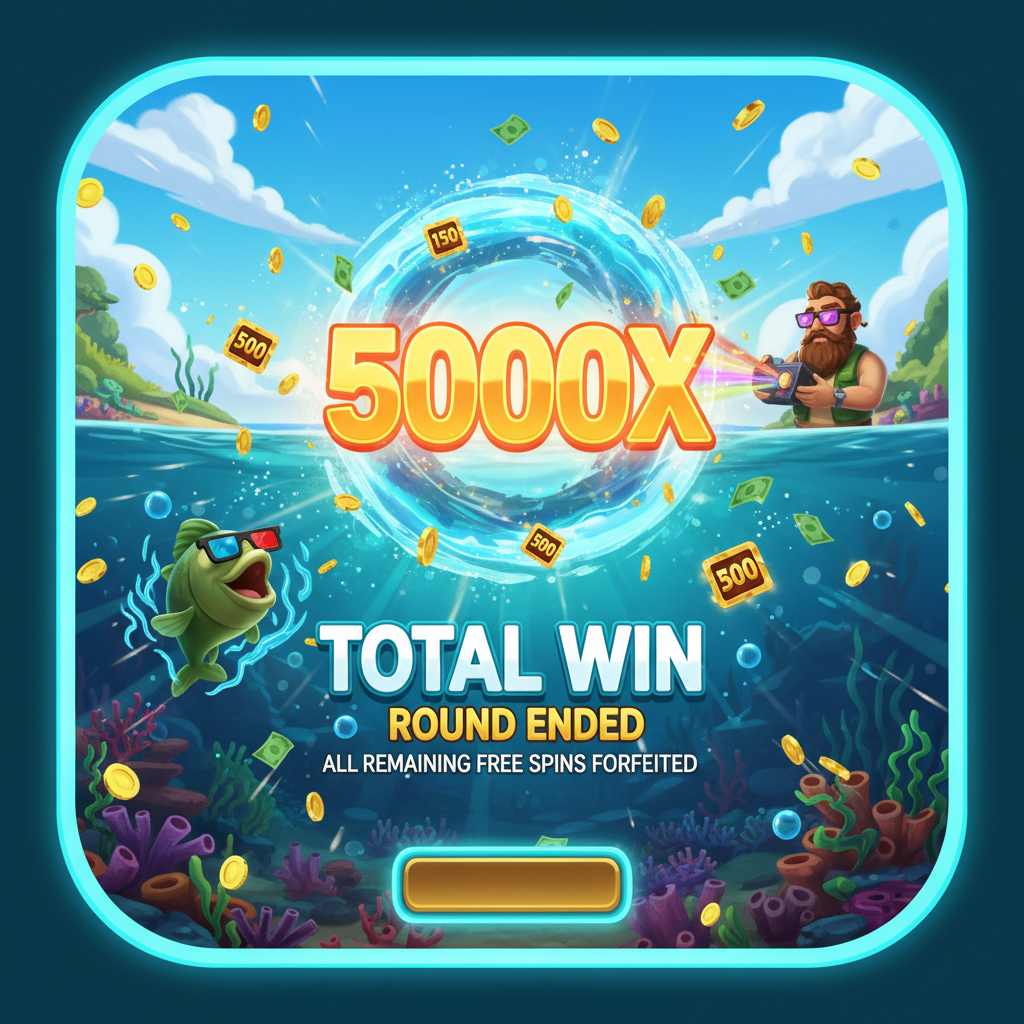 Max win screen showing 5000x limit reached
