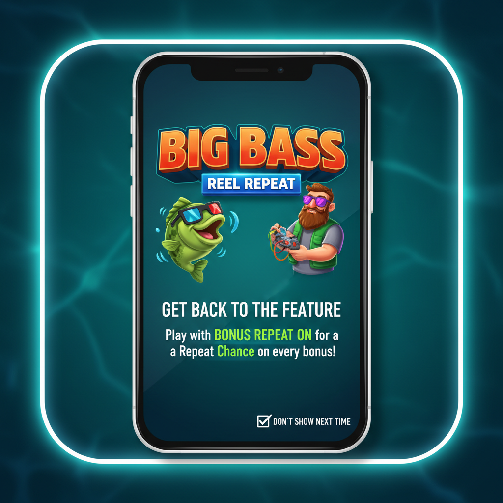 Big Bass Reel Repeat — main game screen on smartphone