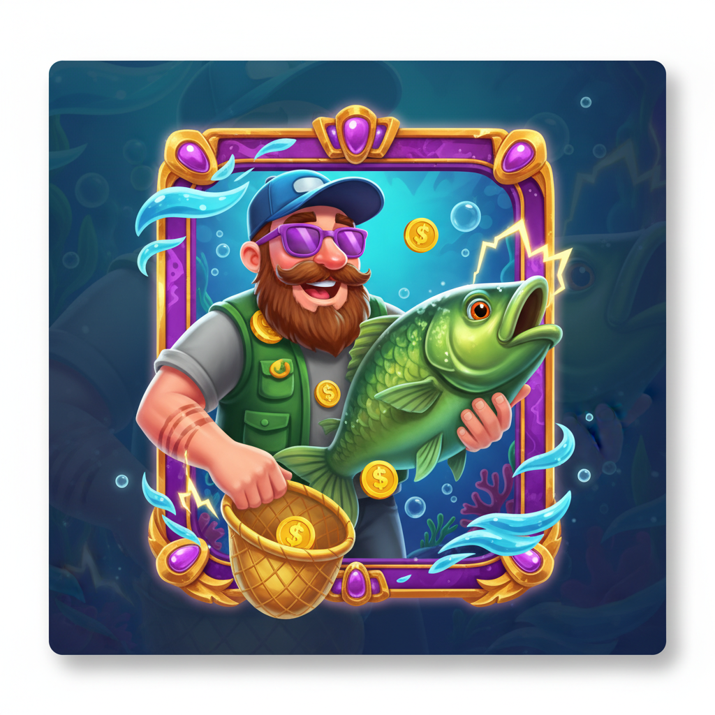 Fisherman Wild symbol in Big Bass Reel Repeat — collects money symbols