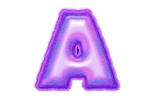 A symbol - purple letter A
