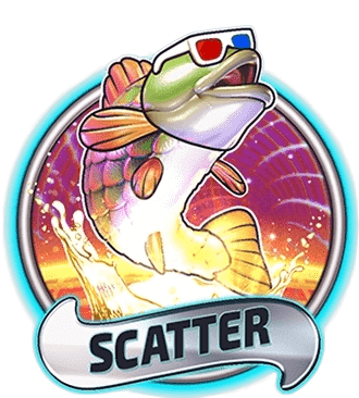 Scatter symbol - fish with multicoloured fins